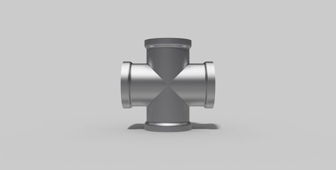 3-4 Inch BSP - Cross - Autodesk Inventor 3D model
