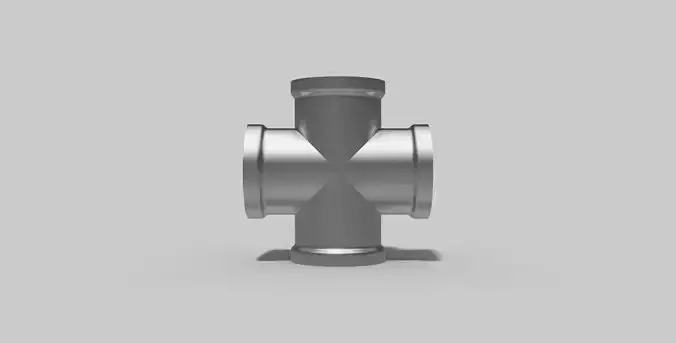 3-4 Inch BSP - Cross - Autodesk Inventor