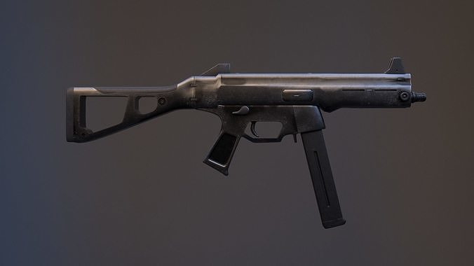 UMP 45 ACP Weapon Low-poly 3D model