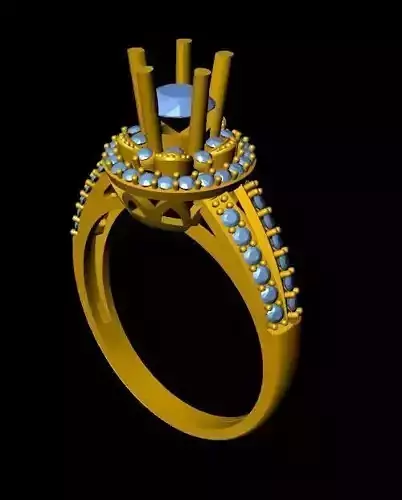 DiamondRing engagement ring with stones