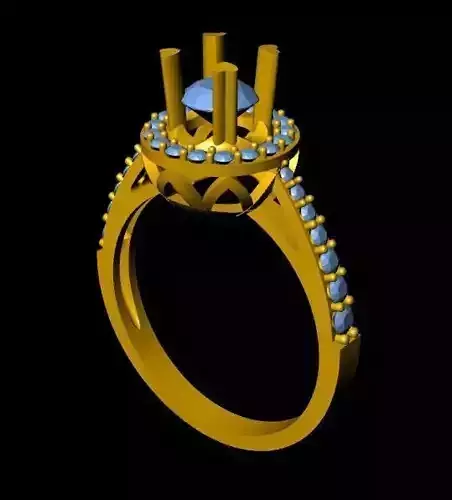 DiamondRing engagement ring with stones