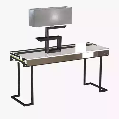 michael dawkins mies desk and heijden hume Key table lamp