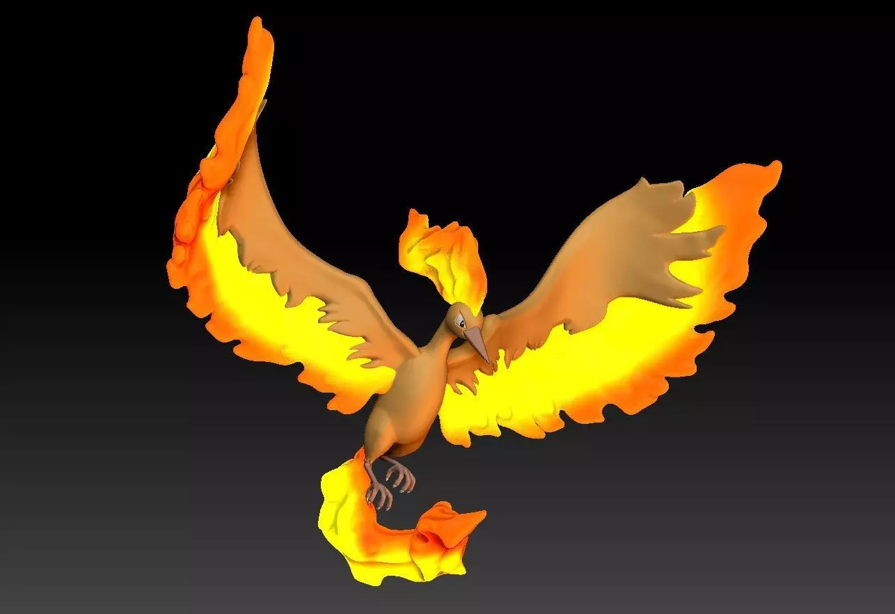 Pokemon Moltres 3D print model_0