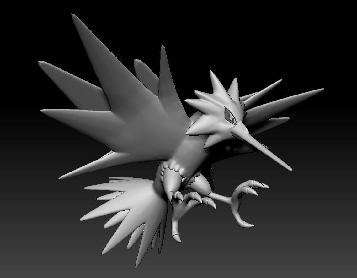Pokemon Zapdos 3D print model_1