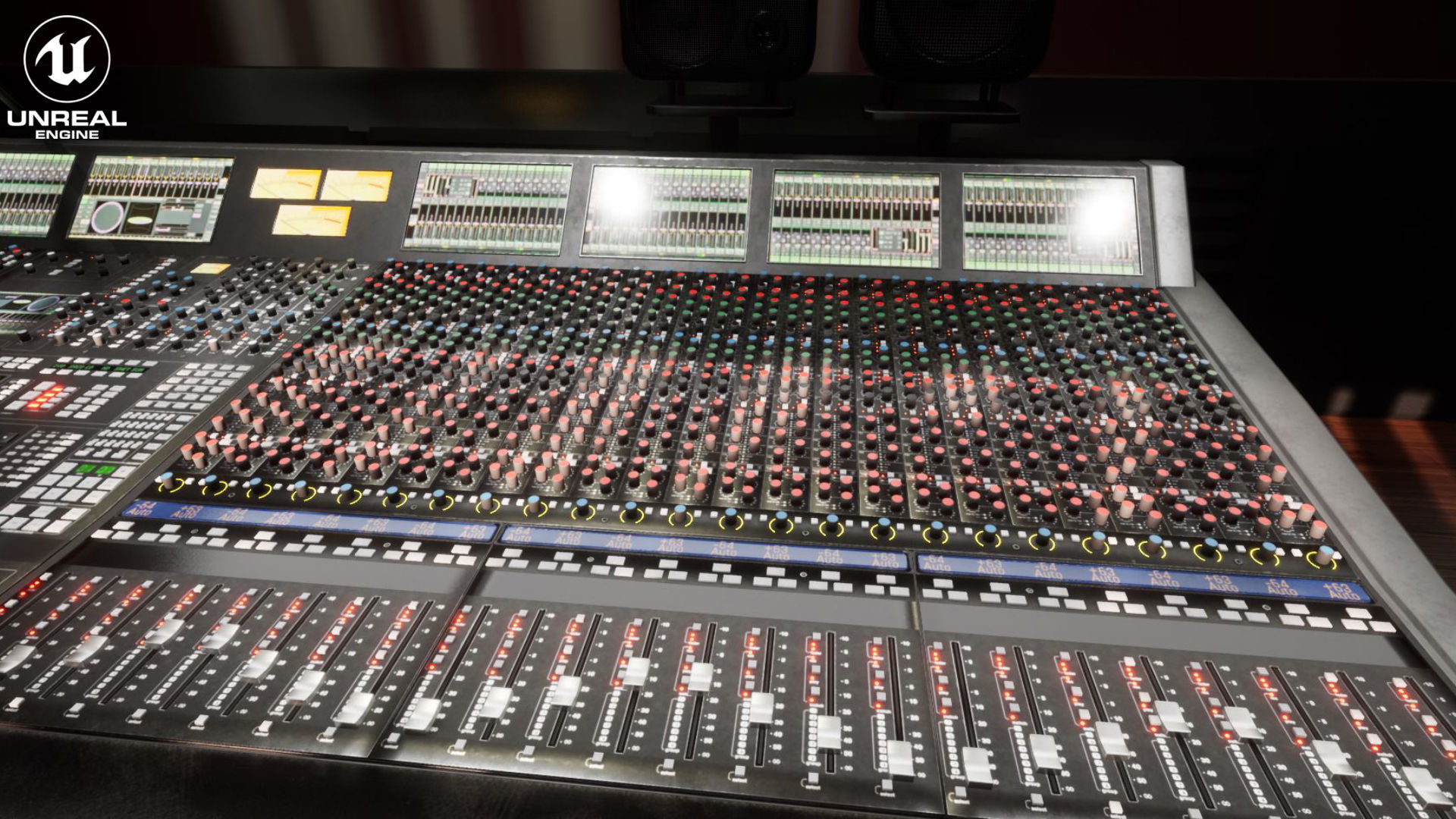 Mixing Desk Vol 1 For Unreal Low-poly 3D model_7