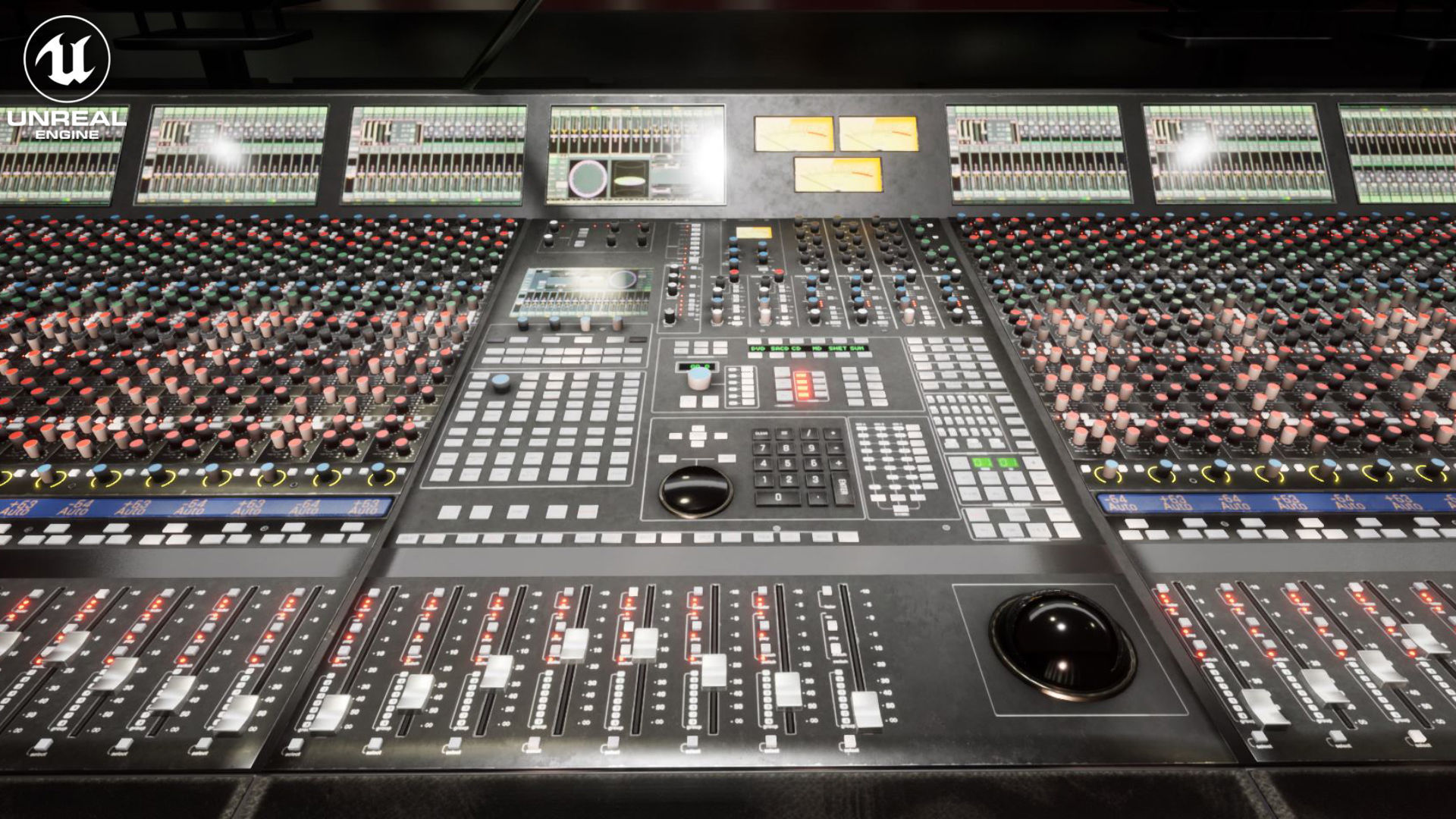 Mixing Desk Vol 1 For Unreal Low-poly 3D model_8
