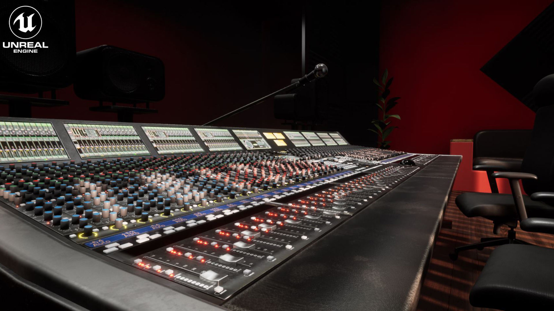 Mixing Desk Vol 1 For Unreal Low-poly 3D model_14