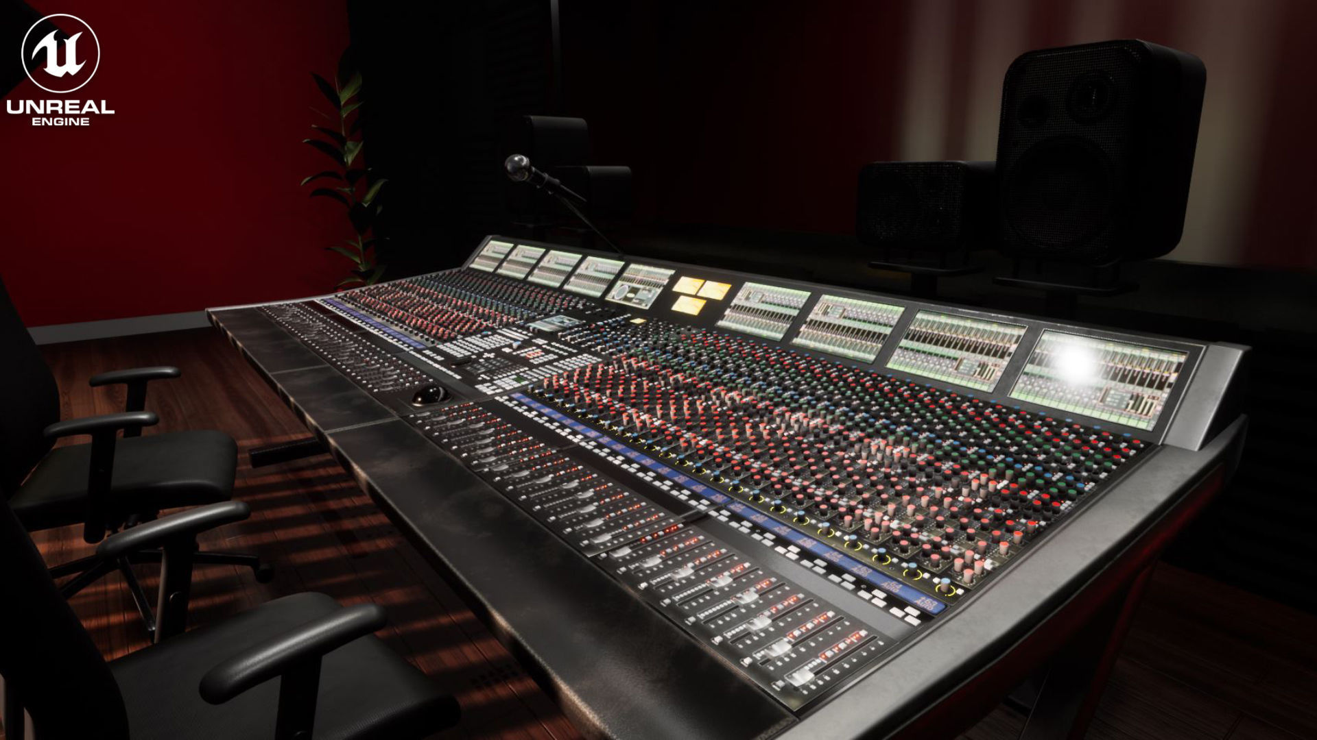 Mixing Desk Vol 1 For Unreal Low-poly 3D model_11