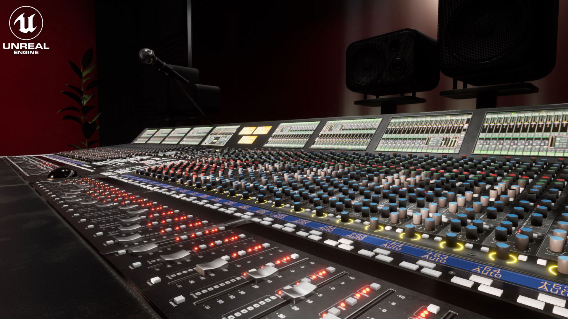 Mixing Desk Vol 1 For Unreal Low-poly 3D model_17