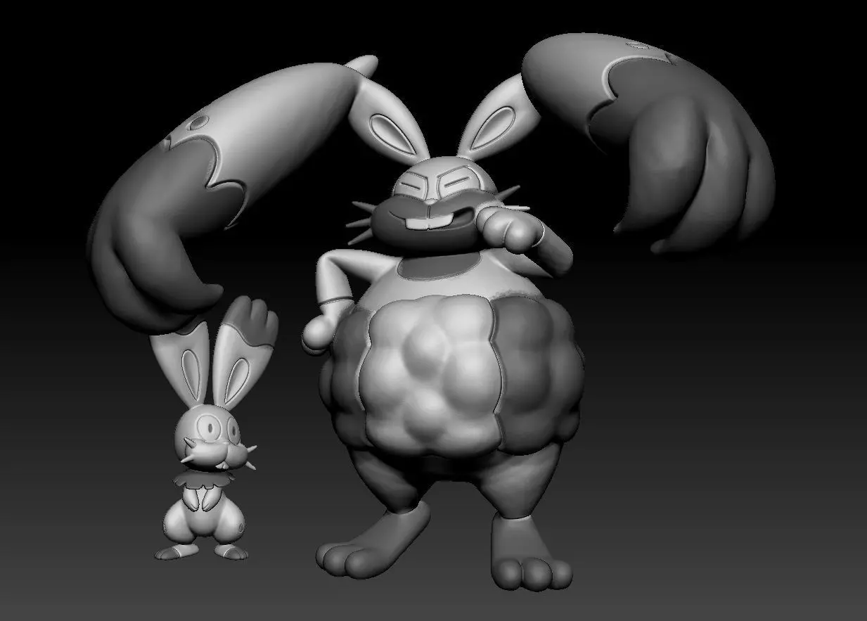 Pokemon Bunnelby Diggersby 3D print model_0