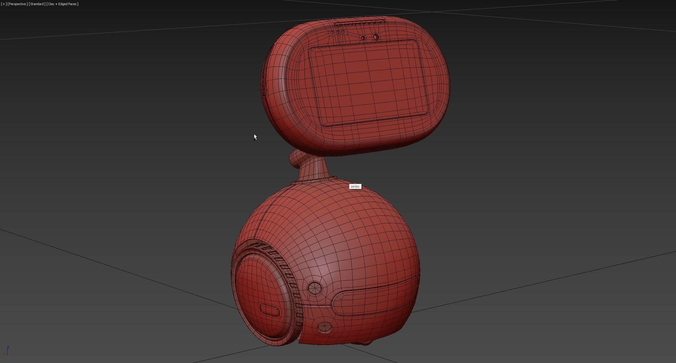 Autonomous self-driving AI assistant robot 3D model_7