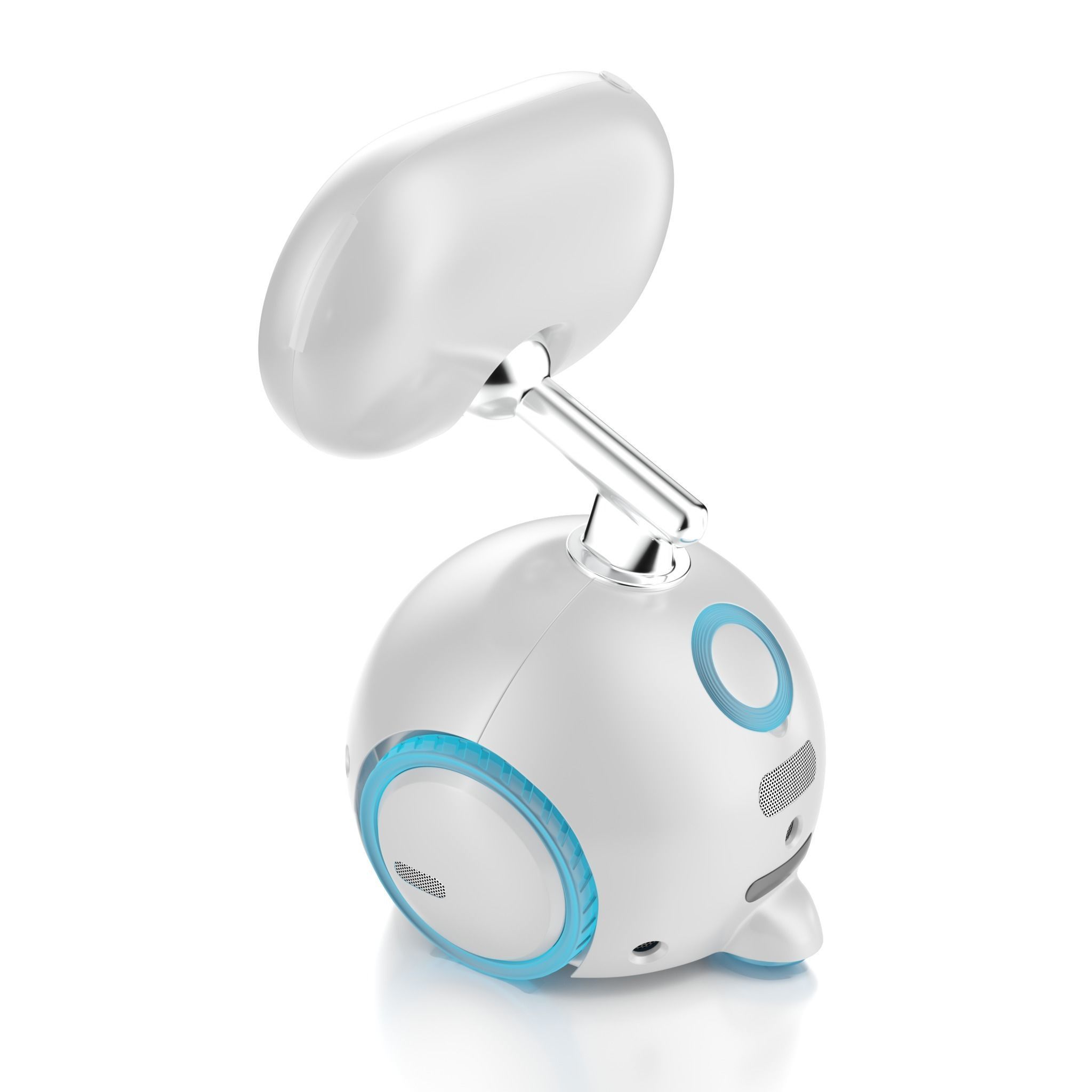 Autonomous self-driving AI assistant robot 3D model_1