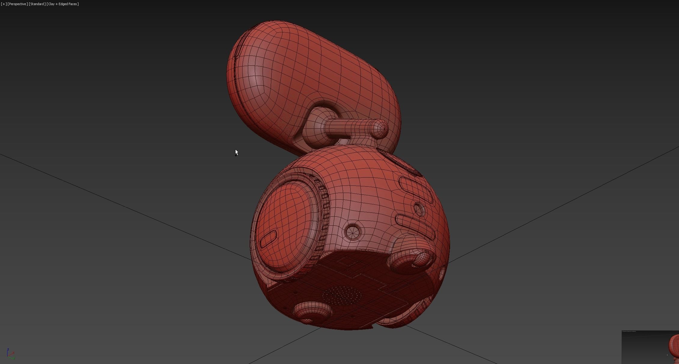 Autonomous self-driving AI assistant robot 3D model_8