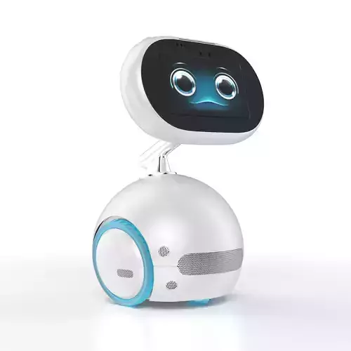 Autonomous self-driving AI assistant robot 3D model
