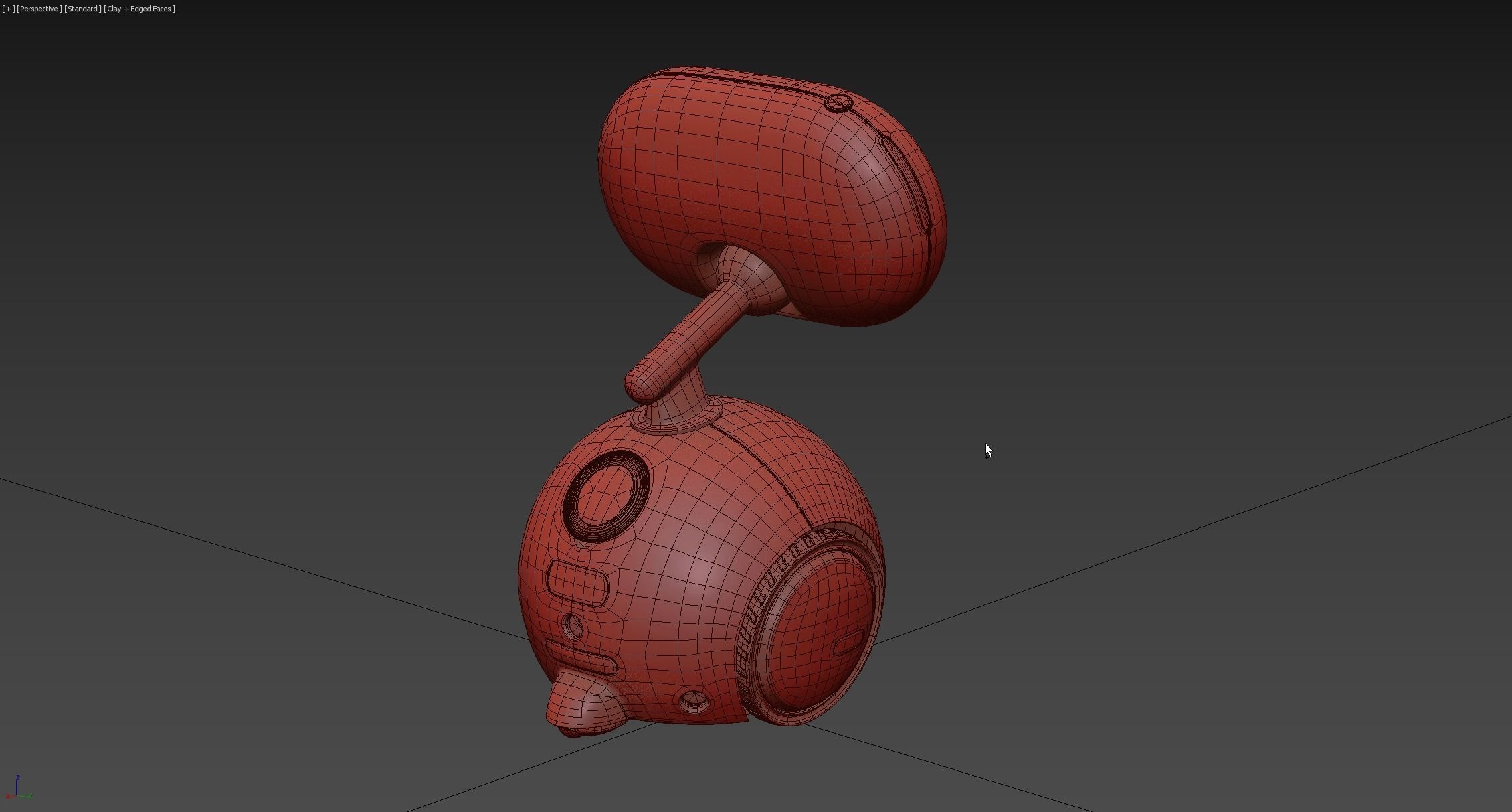 Autonomous self-driving AI assistant robot 3D model_9