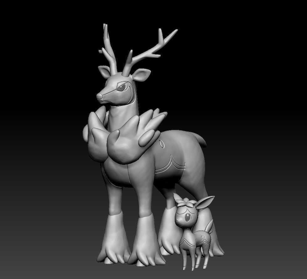 Pokemon Deerling Sawsbuck 3D print model_5