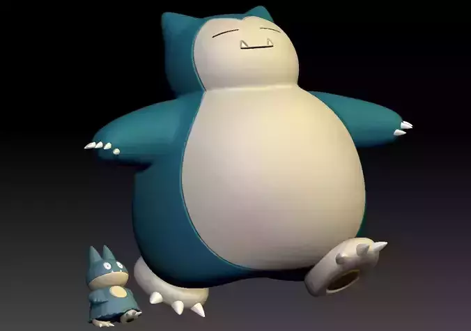 Pokemon Munchlax Snorlax 3D print model
