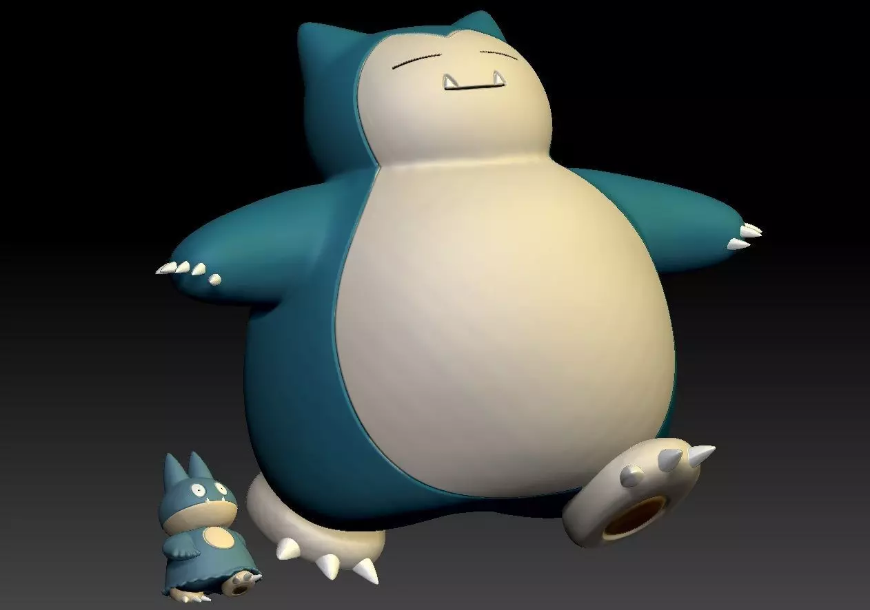 Pokemon Munchlax Snorlax 3D print model_0