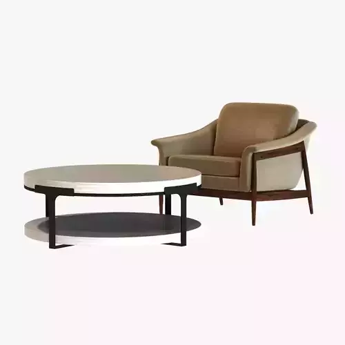  Danish Modern Club Chair and holly hunt tudor coctail table