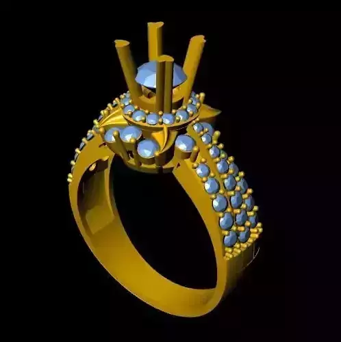 DiamondRing gold ring with stones