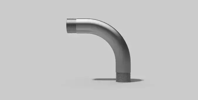 3-4 Inch BSP - Bend 90 degrees - Autodesk Inventor 3D model