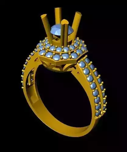 DiamondRing gold ring with stones