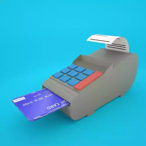 POS terminal low poly game ready