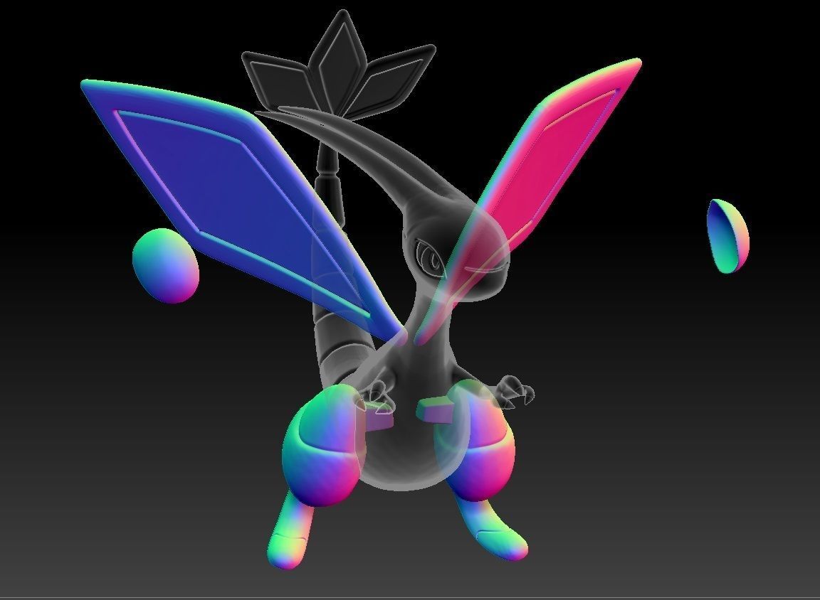 Pokemon Trapinch Vibrava Flygon 3D print model_2