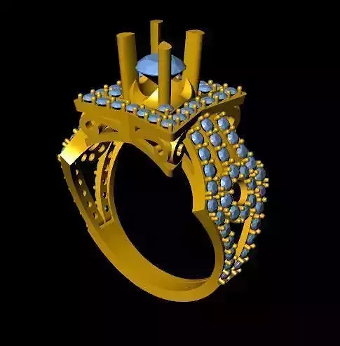 DiamondRing gold ring with diamonds