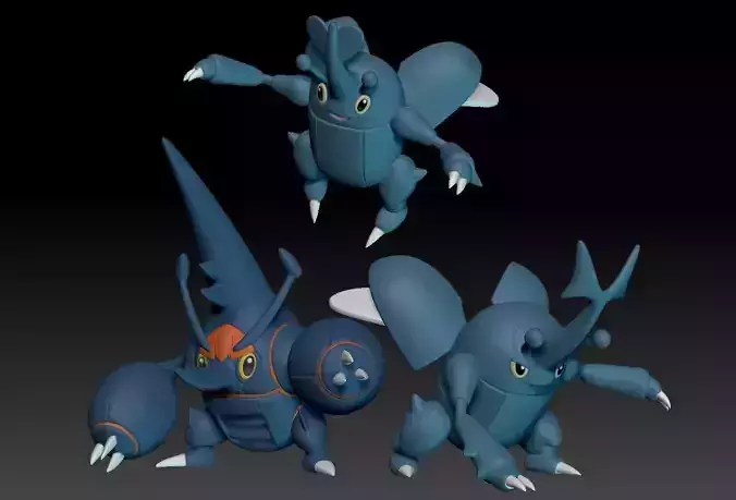 Pokemon Heracross MegaEvolution 3D print model