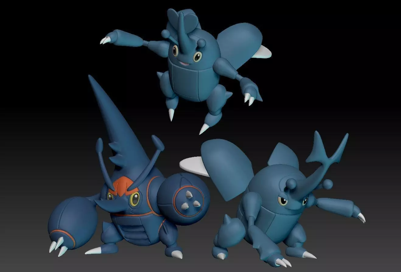 Pokemon Heracross MegaEvolution 3D print model_0