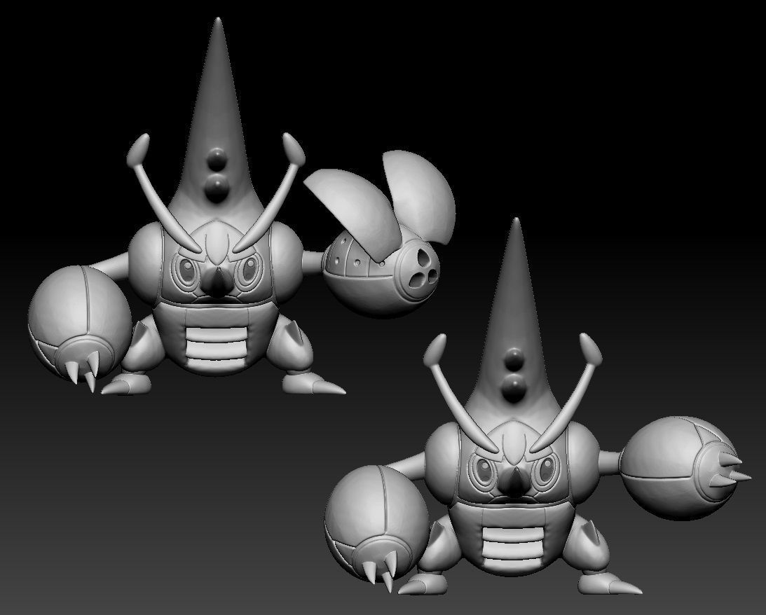 Pokemon Heracross MegaEvolution 3D print model_1
