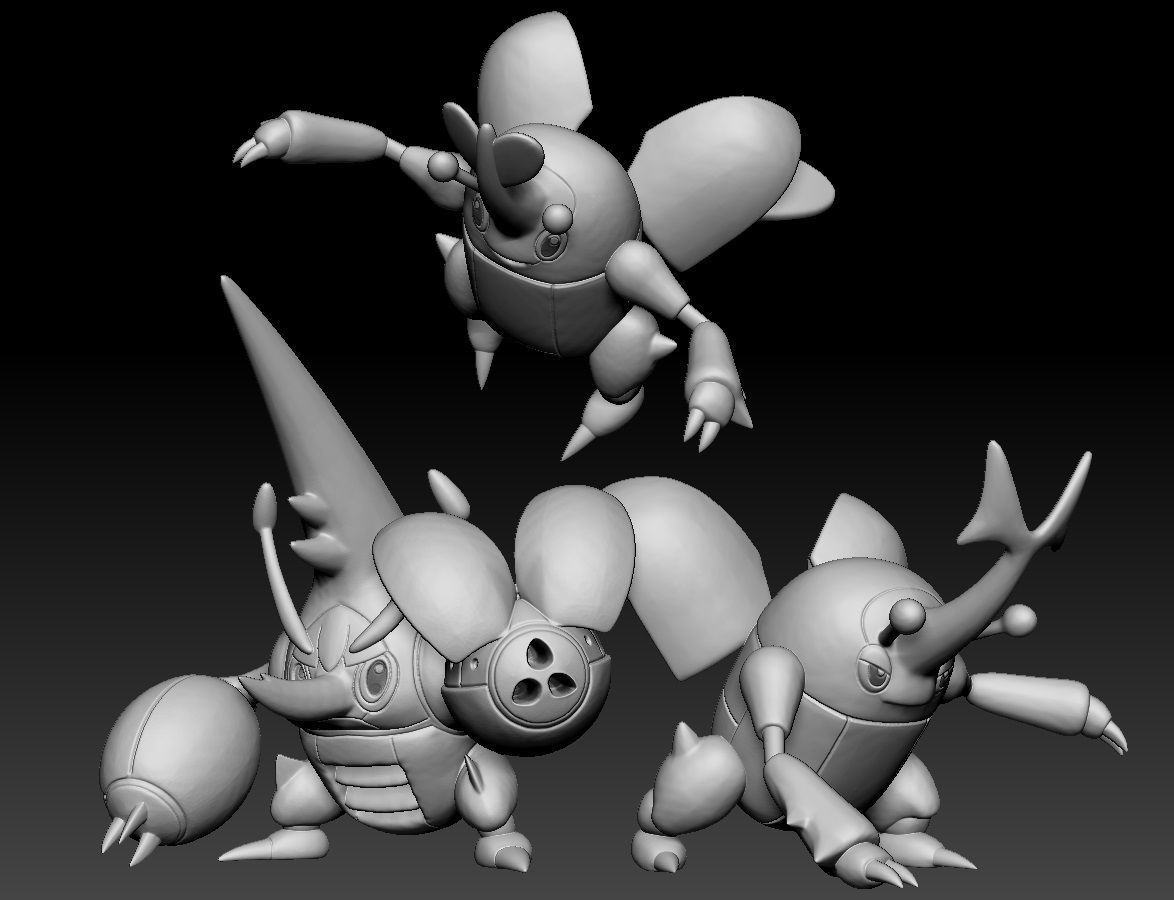 Pokemon Heracross MegaEvolution 3D print model_5