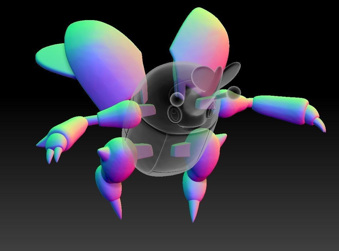 Pokemon Heracross MegaEvolution 3D print model_2