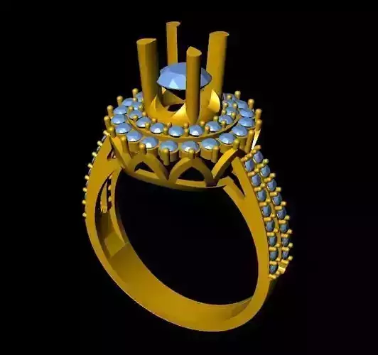 DiamondRing gold ring with diamonds