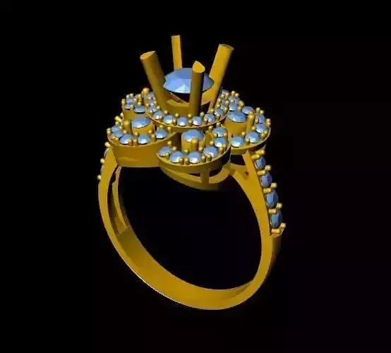 DiamondRing engagement ring with stones