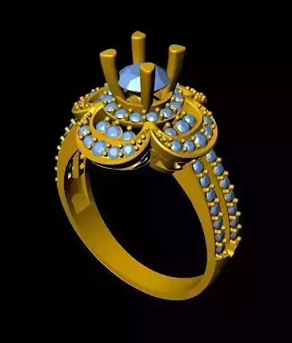 DiamondRing engagement ring with stones