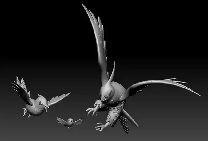 Pokemon Fletchling Fletchinder Talonflame