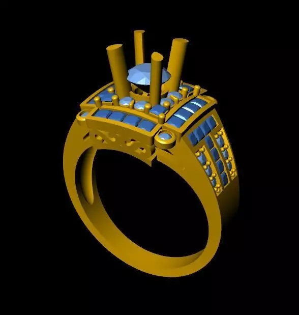 DiamondRing 18K 3D print model