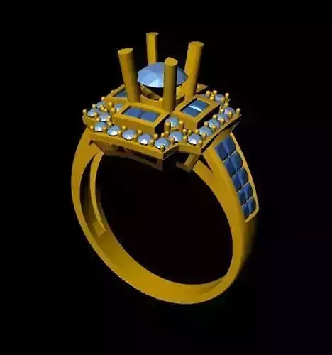 DiamondRing 18K WhiteGold