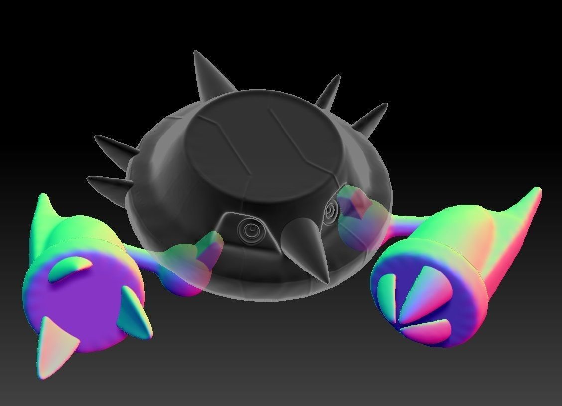 Pokemon Beldum Metang Metagross Mega Evolution 3D print model_3