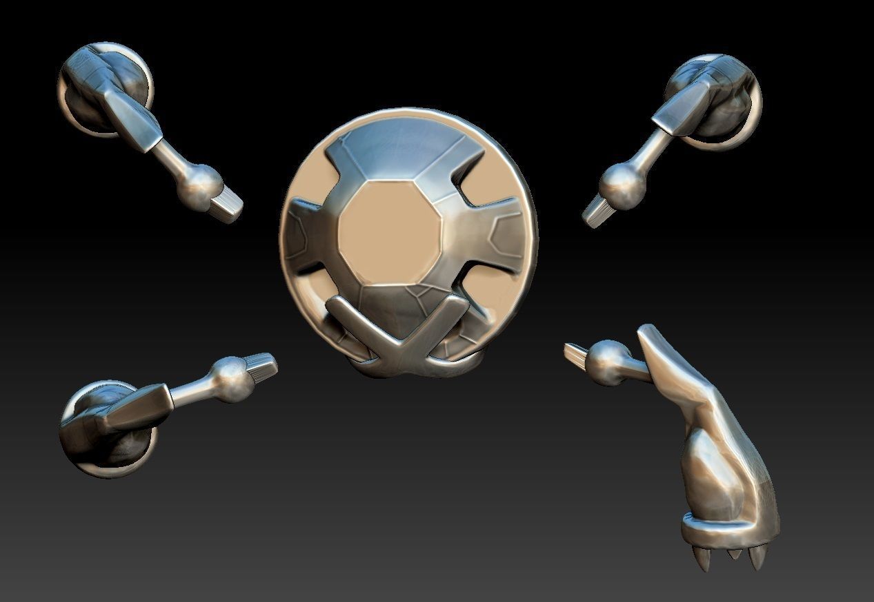 Pokemon Beldum Metang Metagross Mega Evolution 3D print model_4