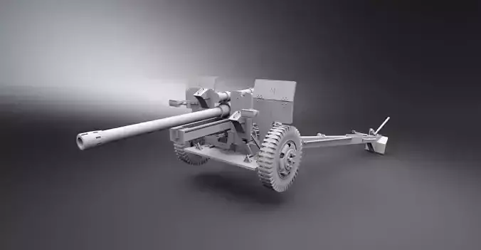 M101 Articulated Scale model  3D print model