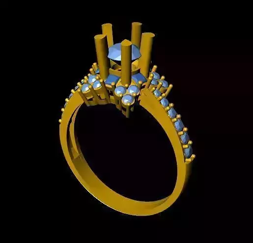 DiamondRing 18K WhiteGold Outstanding Brilliance Diamond