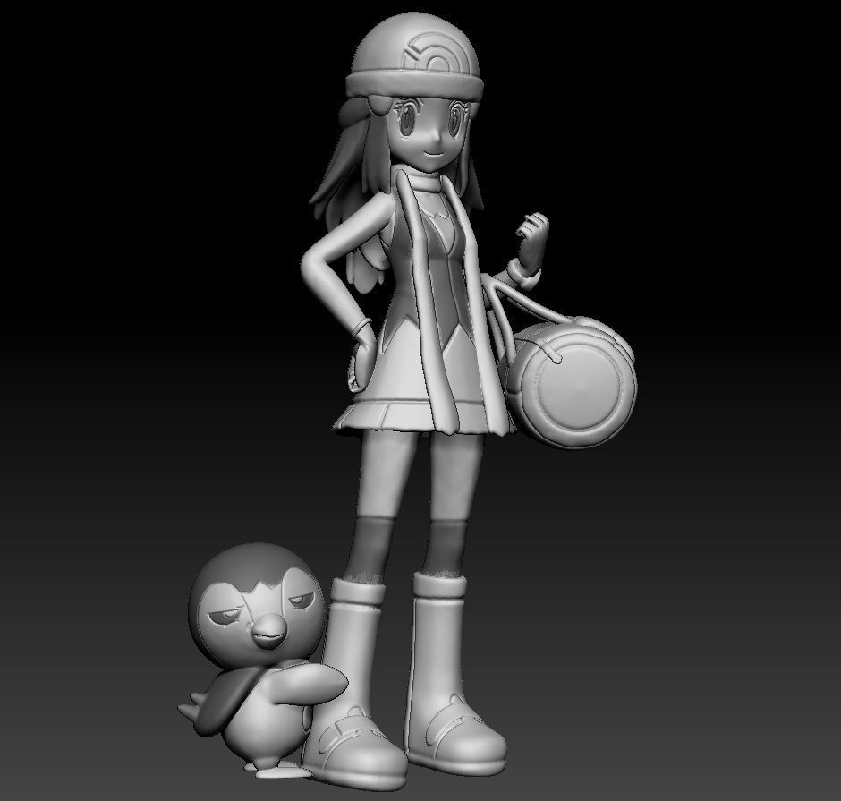 Pokemon Trainer Dawn 3D print model_3