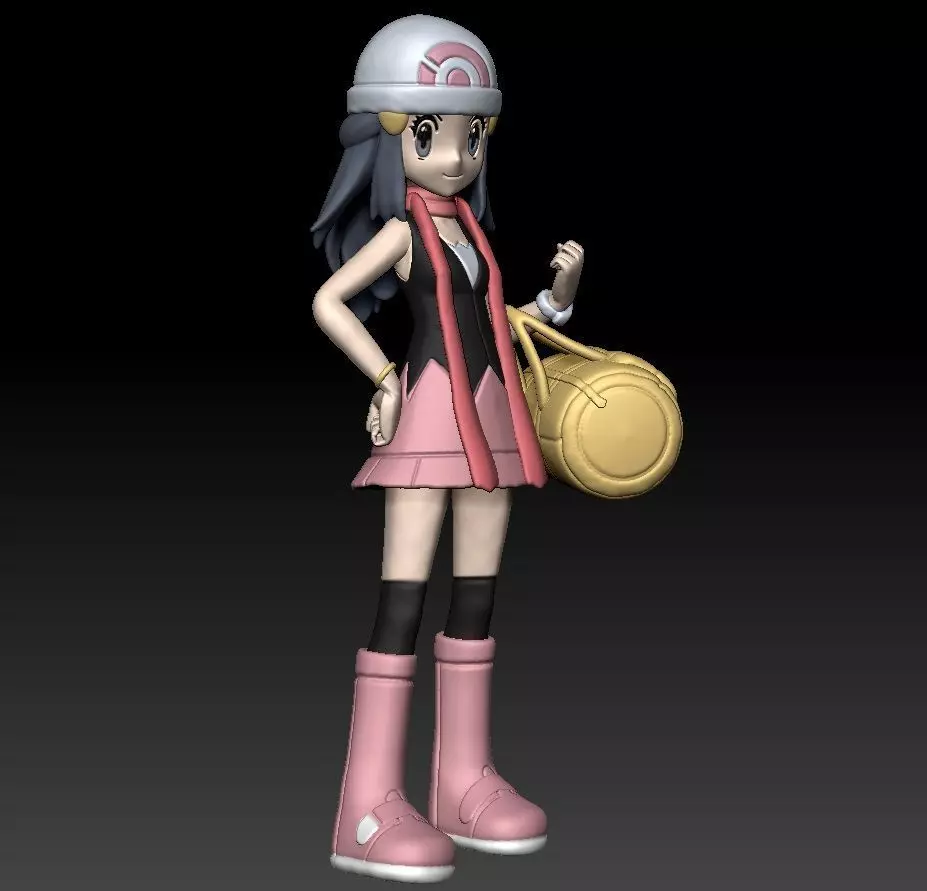Pokemon Trainer Dawn 3D print model_0