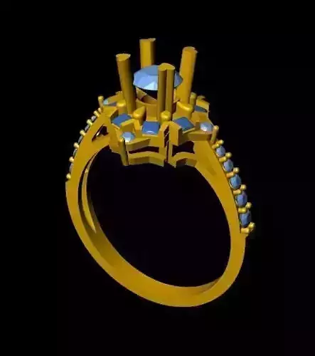 DiamondRing 18K WhiteGold Outstanding Brilliance Diamond 