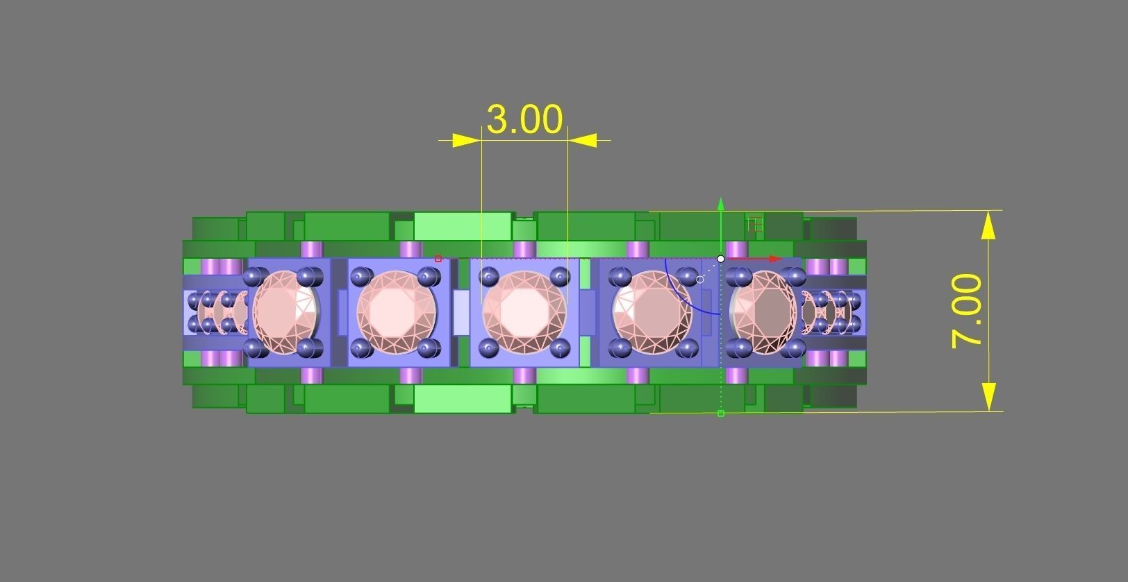 ring gems for women  3D model_2