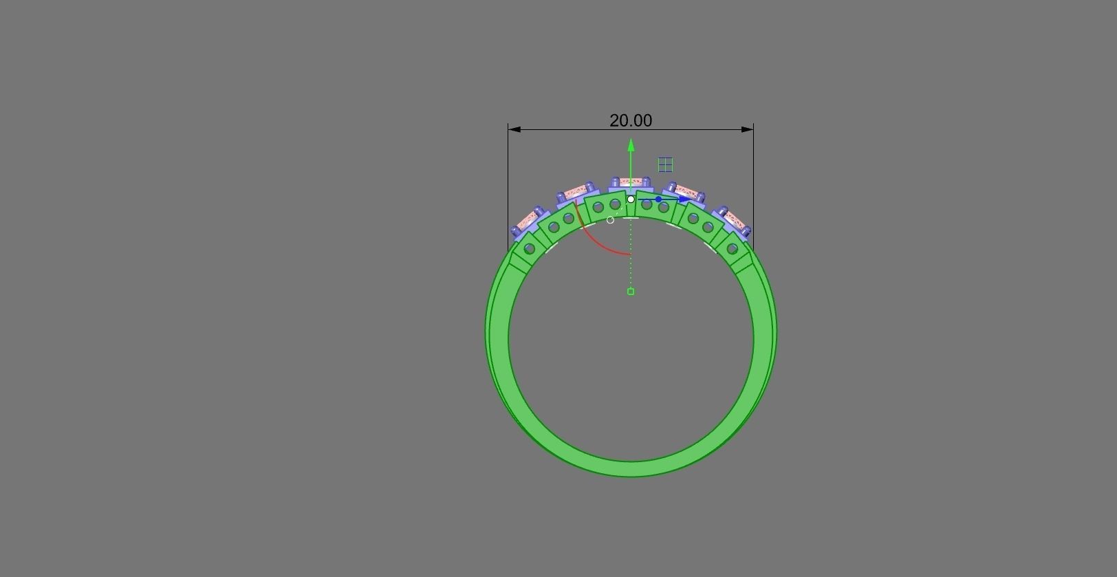 ring gems for women  3D model_1