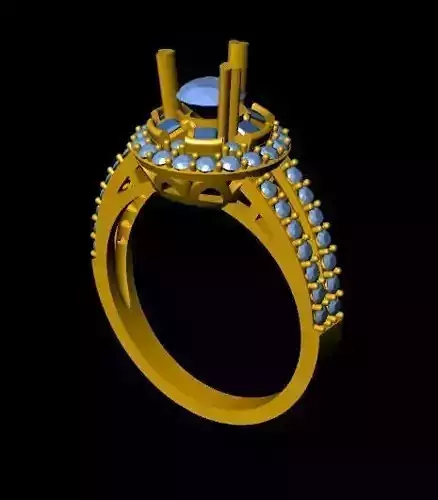 DiamondRing 18K WhiteGold Outstanding Brilliance Diamond 